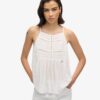 Vintage-cami-top med spetsok Vintage-cami-top med spetsok
