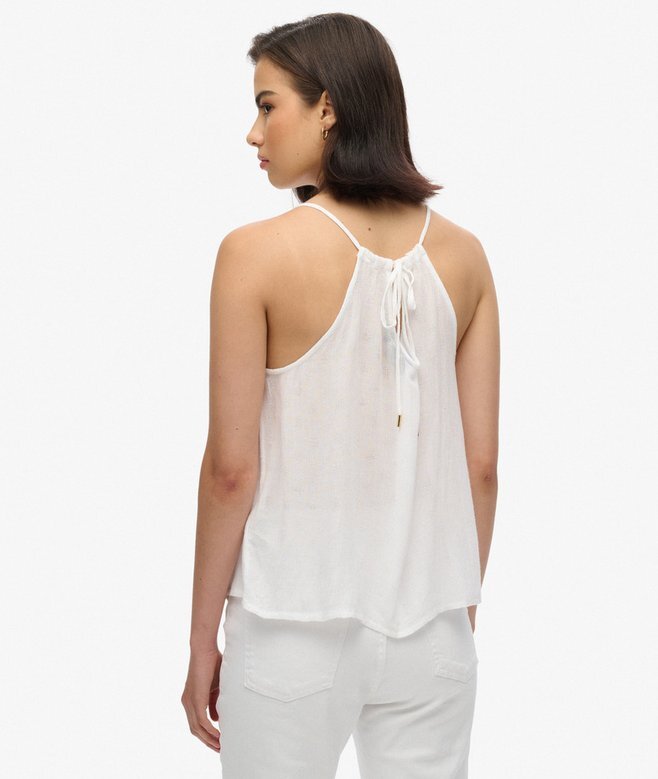 Vintage-cami-top med spetsok Vintage-cami-top med spetsok
