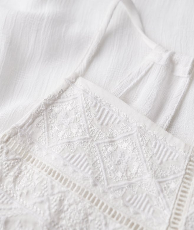 Vintage-cami-top med spetsok Vintage-cami-top med spetsok