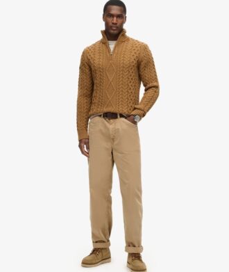 Vintage Jacob Cable Knit Half Zip Jumper
