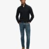 Vintage Jacob Cable Knit Half Zip Jumper