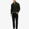 Vintage Jacob Cable Knit Half Zip Jumper Vintage Jacob Cable Knit Half Zip Jumper