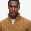 Vintage Jacob Cable Knit Half Zip Jumper