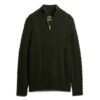 Vintage Jacob Cable Knit Half Zip Jumper Vintage Jacob Cable Knit Half Zip Jumper
