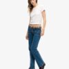 Vintage-jeans i Organic Cotton med låg midja och smal utsvängd passform Vintage-jeans i Organic Cotton med låg midja och smal utsvängd passform