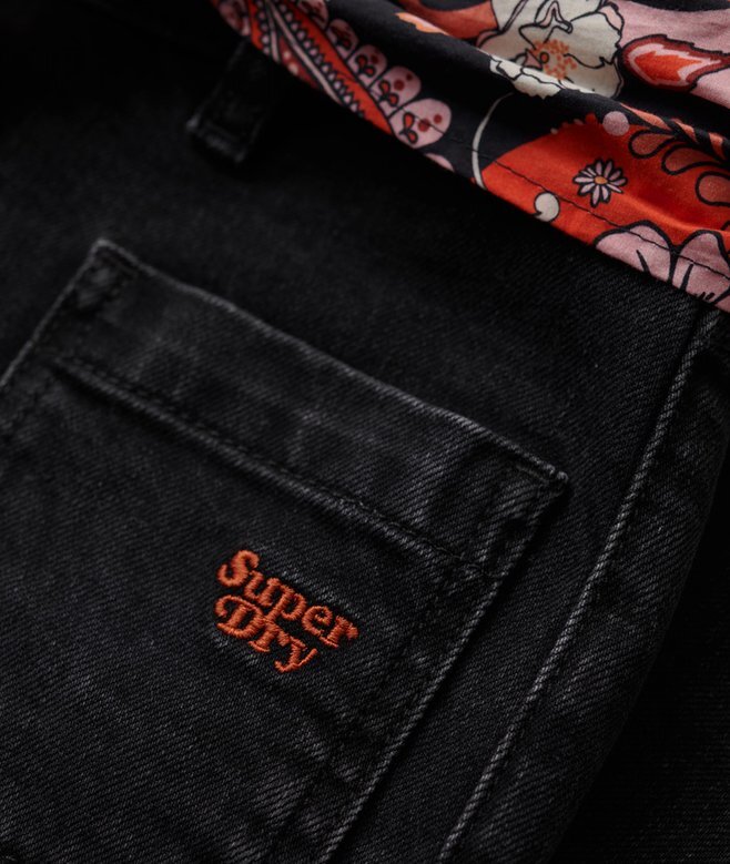Vintage-jeans i Organic Cotton med låg midja och smal utsvängd passform Vintage-jeans i Organic Cotton med låg midja och smal utsvängd passform