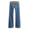 Vintage-jeans i Organic Cotton med låg midja och smal utsvängd passform Vintage-jeans i Organic Cotton med låg midja och smal utsvängd passform