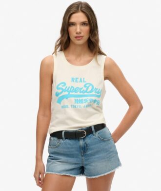 Vintage Logo Neon Scoop Neck Tank Vintage Logo Neon Scoop Neck Tank