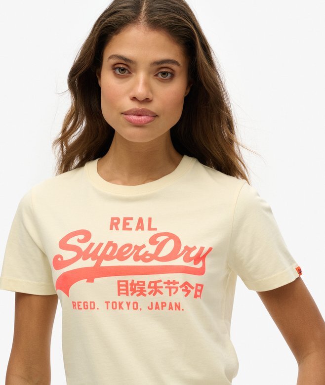 Vintage Logo Neon T-shirt med åtsittande passform Vintage Logo Neon T-shirt med åtsittande passform