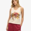 Vintage Logo Tokyo Scoop Neck Tank Top