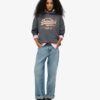 Vintage-logotyp Metallic Relaxed Hoodie