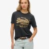 Vintage-logotyp Metallic Relaxed T-shirt