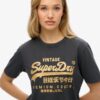 Vintage-logotyp Metallic Relaxed T-shirt
