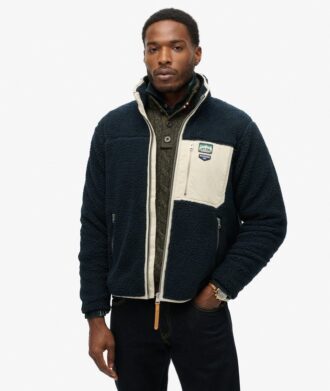 Vintage Retro Borg Fleece-jacka Vintage Retro Borg Fleece-jacka