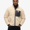 Vintage Retro Borg Fleece-jacka Vintage Retro Borg Fleece-jacka