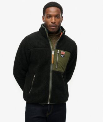 Vintage Retro Borg Fleece-jacka Vintage Retro Borg Fleece-jacka