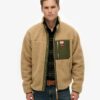 Vintage Retro Borg Fleece-jacka