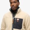 Vintage Retro Borg Fleece-jacka Vintage Retro Borg Fleece-jacka