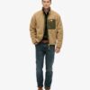 Vintage Retro Borg Fleece-jacka
