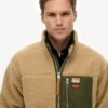 Vintage Retro Borg Fleece-jacka