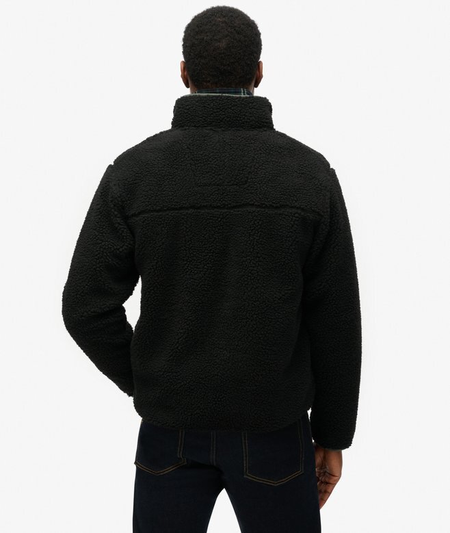 Vintage Retro Borg Fleece-jacka Vintage Retro Borg Fleece-jacka