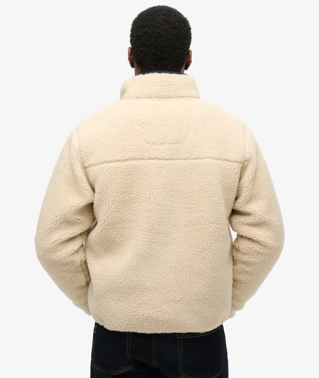 Vintage Retro Borg Fleece-jacka Vintage Retro Borg Fleece-jacka