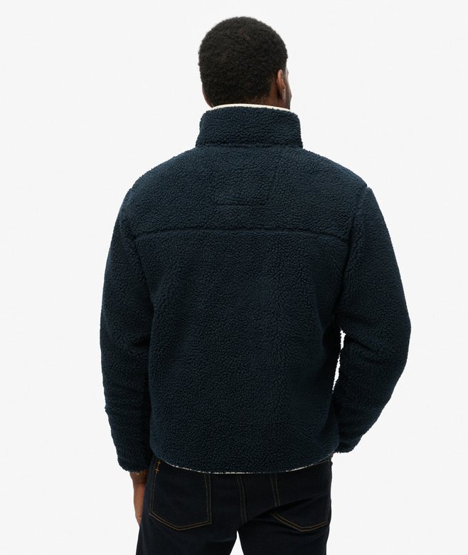 Vintage Retro Borg Fleece-jacka Vintage Retro Borg Fleece-jacka