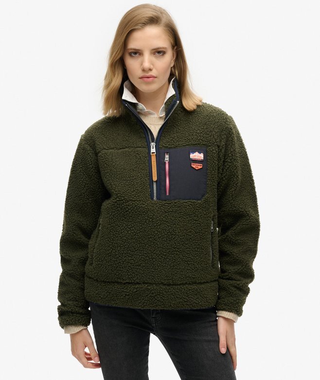 Vintage Retro Half Zip Fleece Jumper Vintage Retro Half Zip Fleece Jumper