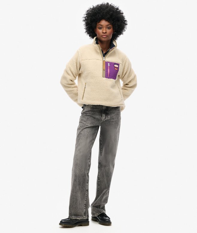 Vintage Retro Half Zip Fleece Jumper Vintage Retro Half Zip Fleece Jumper