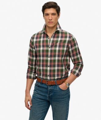 Vintage-rutig skjorta i Organic Cotton
