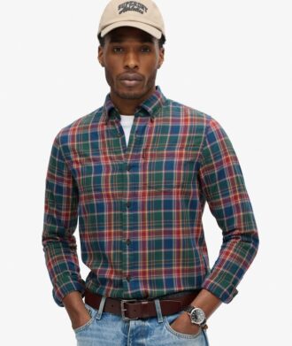 Vintage-rutig skjorta i Organic Cotton