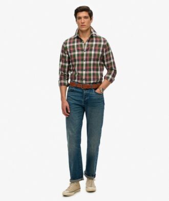 Vintage-rutig skjorta i Organic Cotton