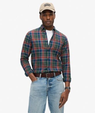 Vintage-rutig skjorta i Organic Cotton