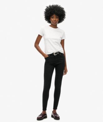 Vintage-skinnyjeans i Organic Cotton med medelhög midja