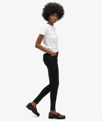 Vintage-skinnyjeans i Organic Cotton med medelhög midja