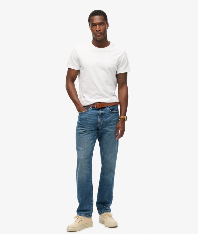 Vintage Slim Straight-Jeans i Organic Cotton Vintage Slim Straight-Jeans i Organic Cotton