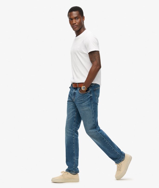 Vintage Slim Straight-Jeans i Organic Cotton Vintage Slim Straight-Jeans i Organic Cotton