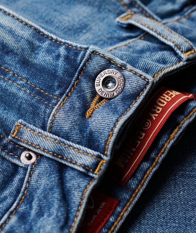 Vintage Slim Straight-Jeans i Organic Cotton Vintage Slim Straight-Jeans i Organic Cotton