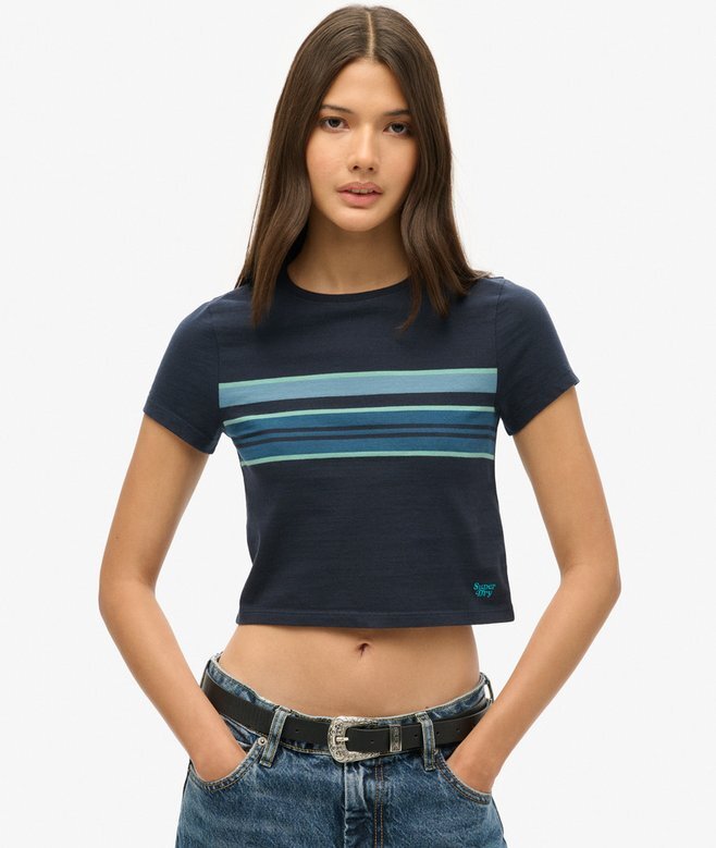 Vintage Stripe Crop T-shirt Vintage Stripe Crop T-shirt