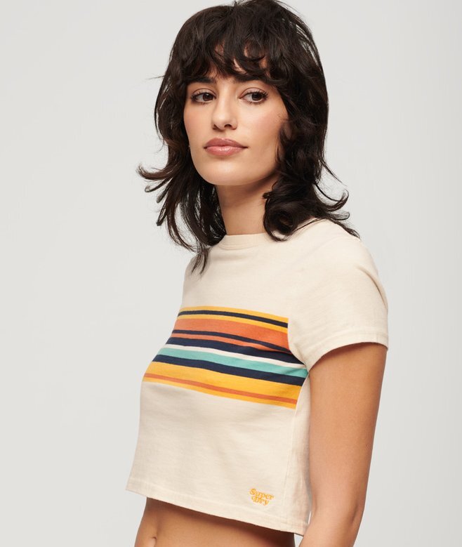 Vintage Stripe Crop T-shirt Vintage Stripe Crop T-shirt