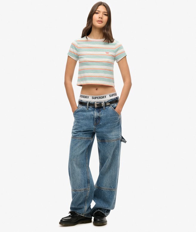 Vintage Stripe Crop T-shirt Vintage Stripe Crop T-shirt