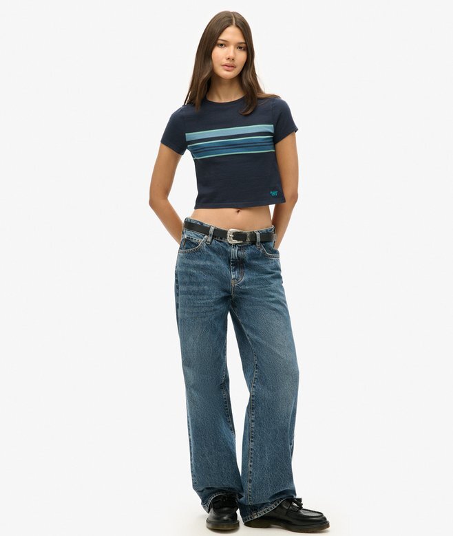 Vintage Stripe Crop T-shirt Vintage Stripe Crop T-shirt