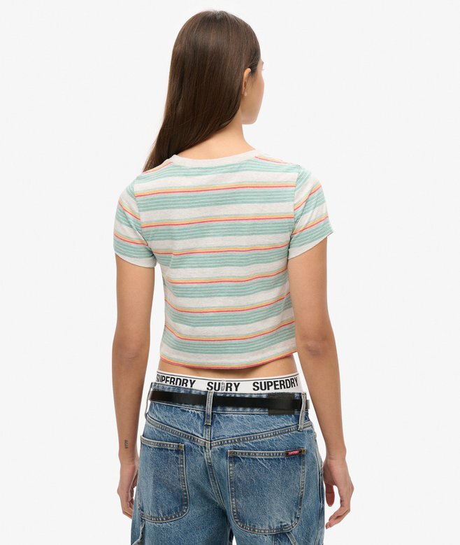 Vintage Stripe Crop T-shirt Vintage Stripe Crop T-shirt