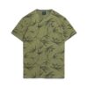 Vintage-T-shirt med överfärgat tryck