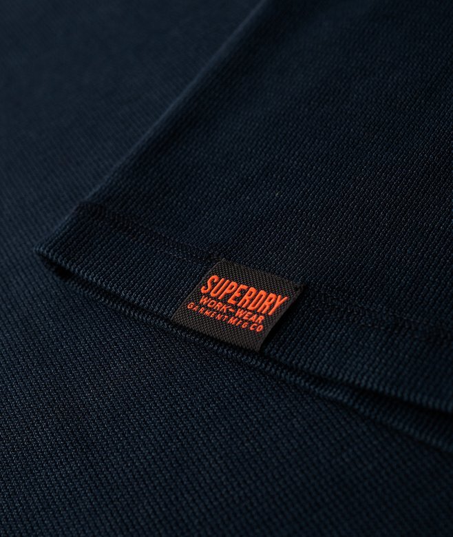 Vintage-texturerad Henley-tröja Vintage-texturerad Henley-tröja