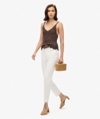 Virkad cami-top
