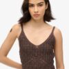 Virkad cami-top