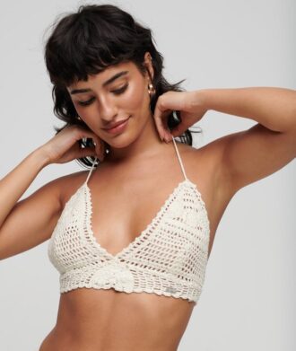 Virkad halterneck-bralette