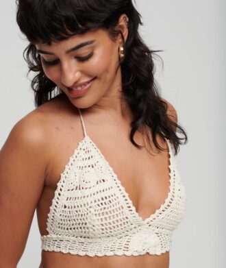 Virkad halterneck-bralette