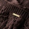 Virkad miniklänning med spaghettiband